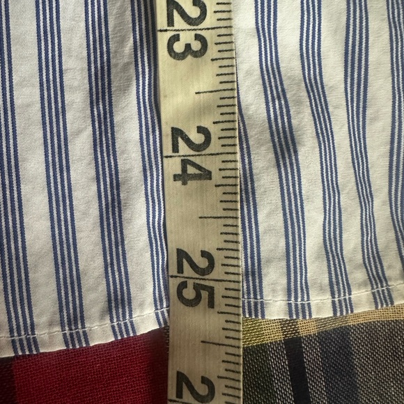 J CREW ⛵️ Women’s Navy & White Stripe Ruffled Collar All Cotton Blouse - Sz XXS - Picture 13 of 13